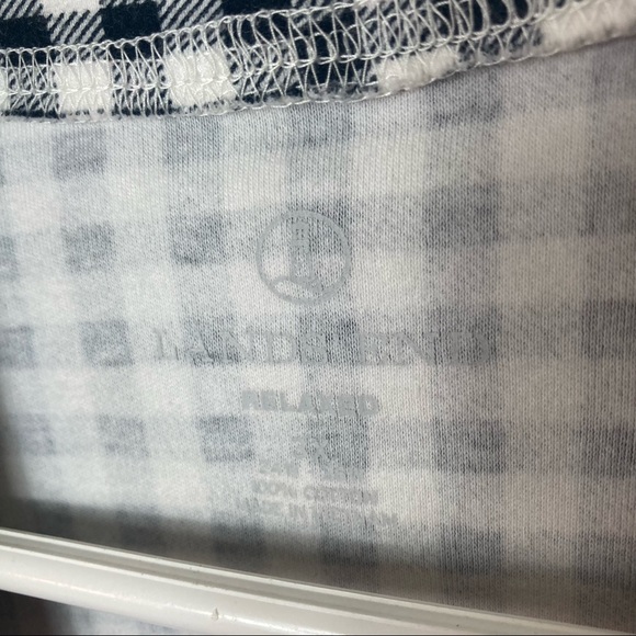 Lands' End black white gingham turtleneck long sleeve top plus 3X - Picture 5 of 7